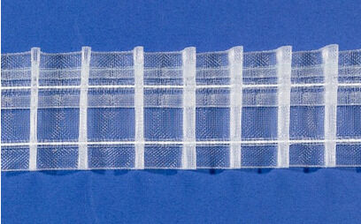 Bleistiftfaltenband PLACIDO Verhältnis 1:2.0 Transparent - VPE 5 m